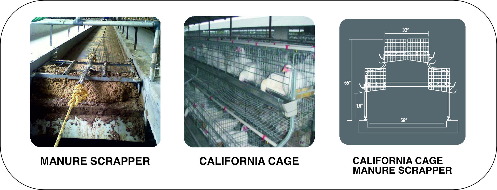 california cage manure scrapper